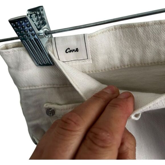 Frank & Eileen Cork High Rise Slim Straight Jeans Sz 26 Quiet Luxury Minimalist - Picture 7 of 12